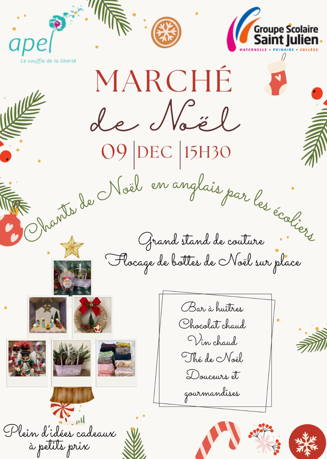 affiche marché de Noël