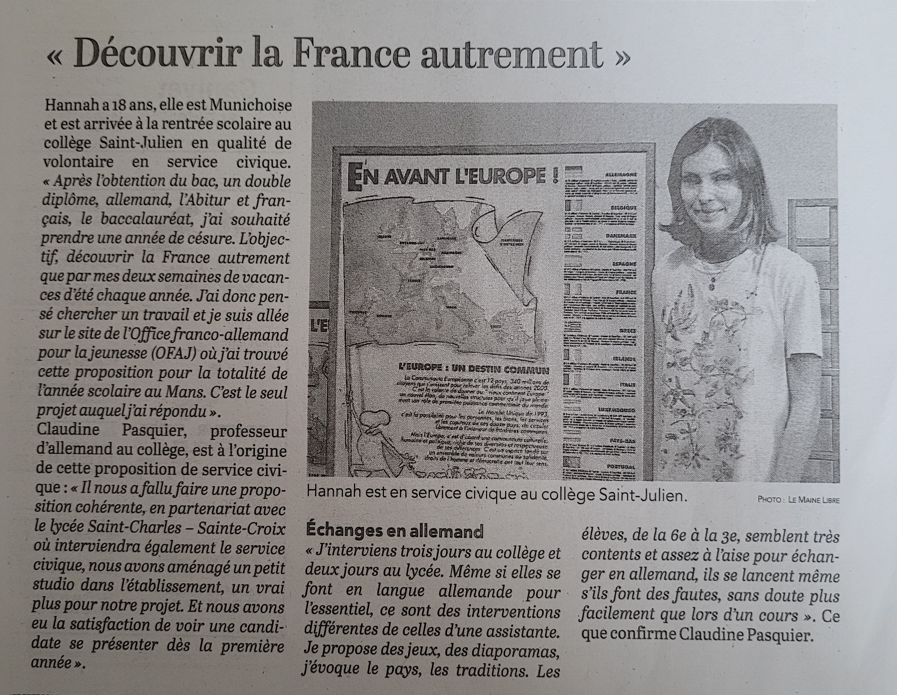 Article du Maine Libre